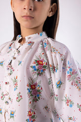 Stitched Kids Printed Cambric Shirt